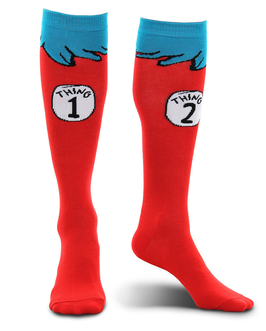 Adult Thing 1 &amp; Thing 2 Costume Socks