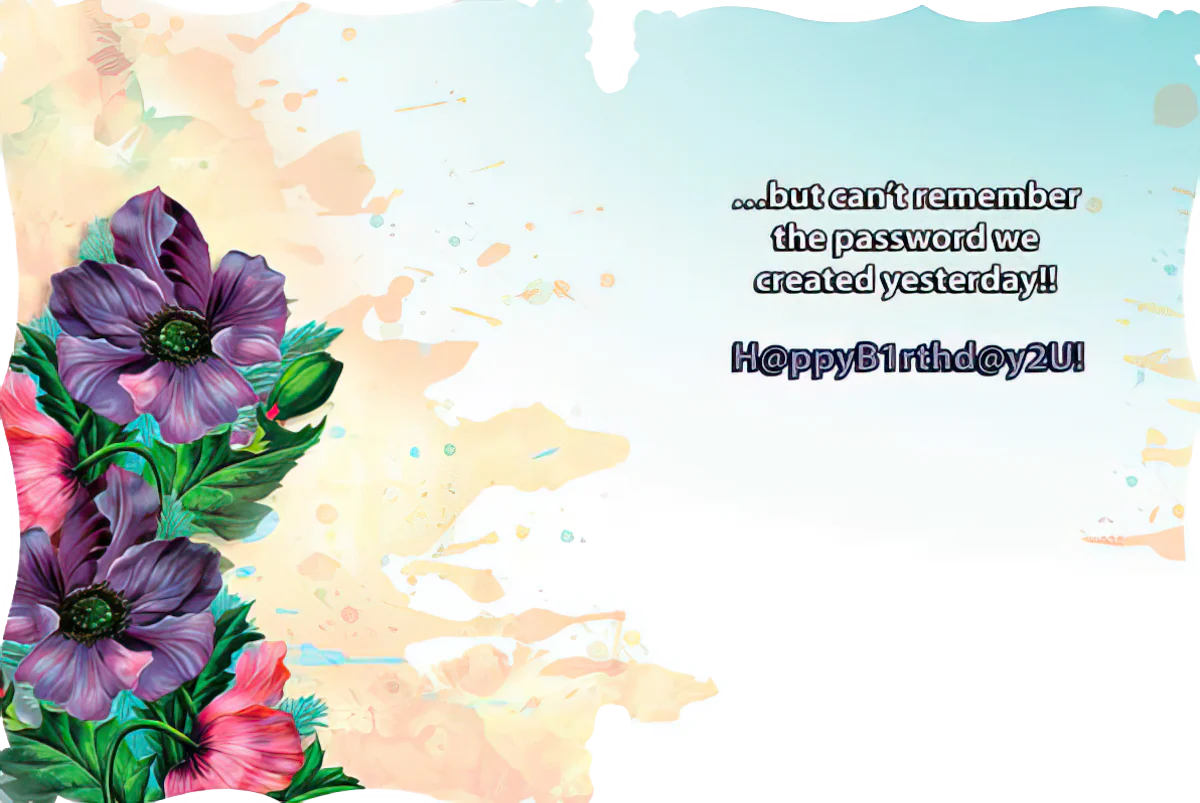 Funny Happy Birthday Card: Remember Your Childhood Phone Number | Funny Birthday Greeting Card