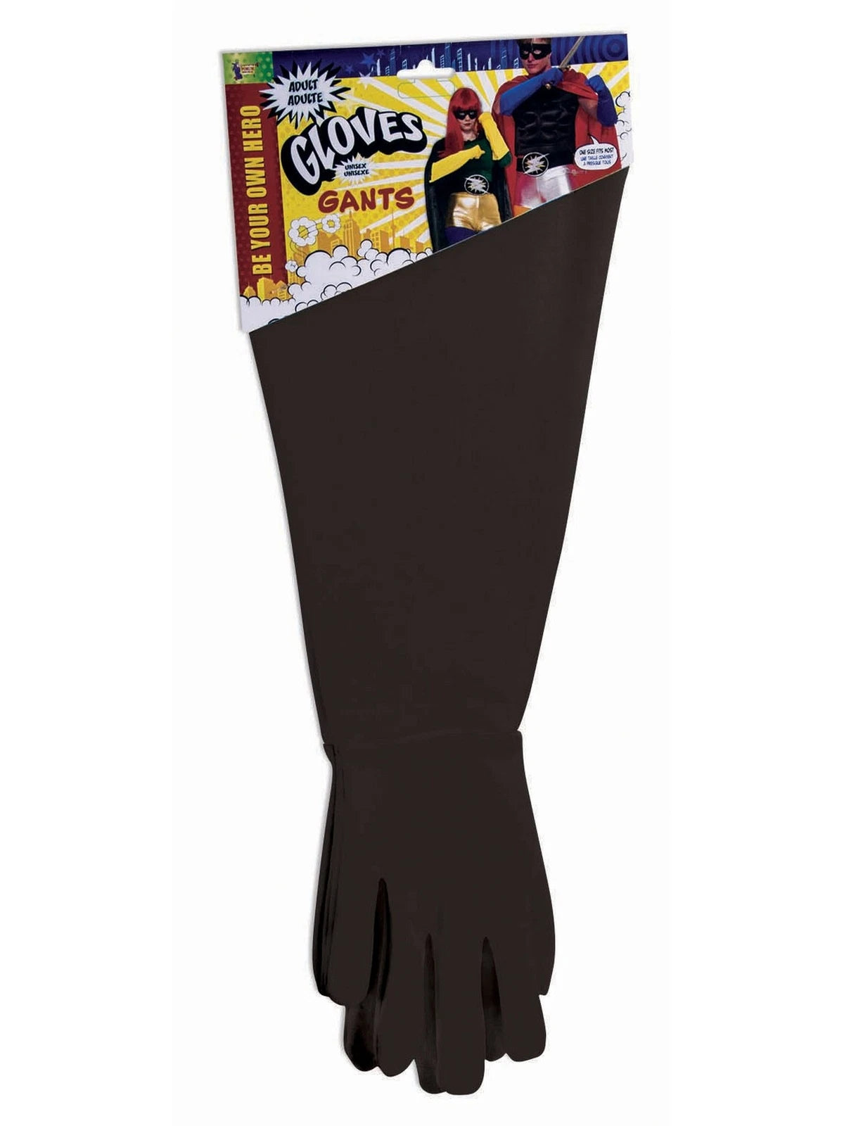 Rubie's - Adult Hero Gauntlet Gloves - Black