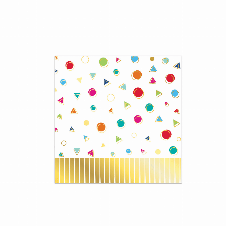 Happy Birthday Fringed Luncheon Napkins 12ct