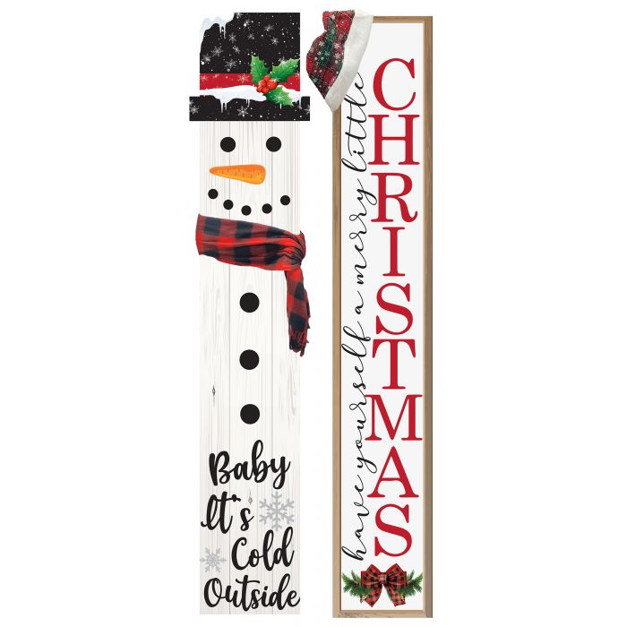 4' Christmas/Snowman Porch Sign Assortment