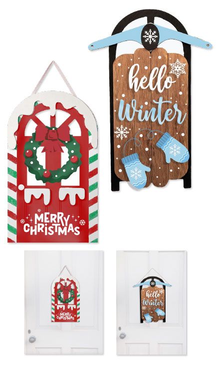 Candy Cane/Sled Sign Assortment