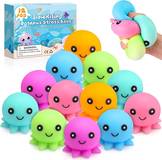 Cute Octopus Fun Squish Ball