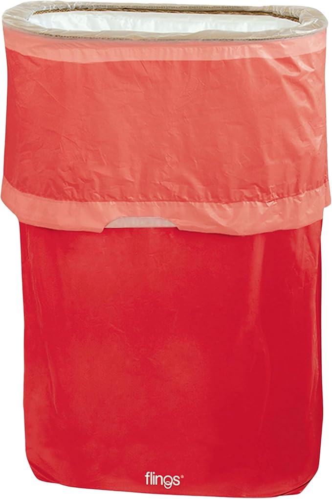 Red Flings® Pop-Up Trash Bins