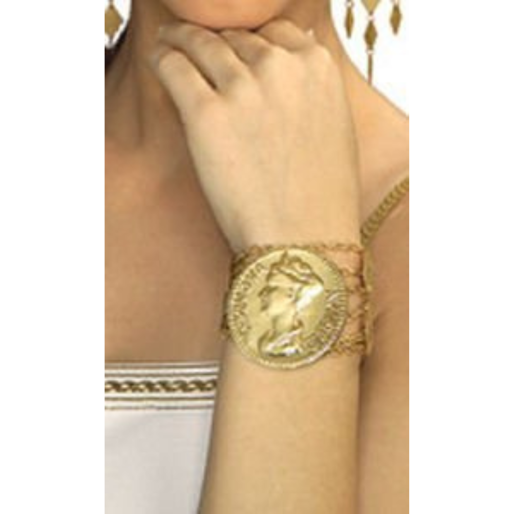 Gold Roman Bracelet Rubies