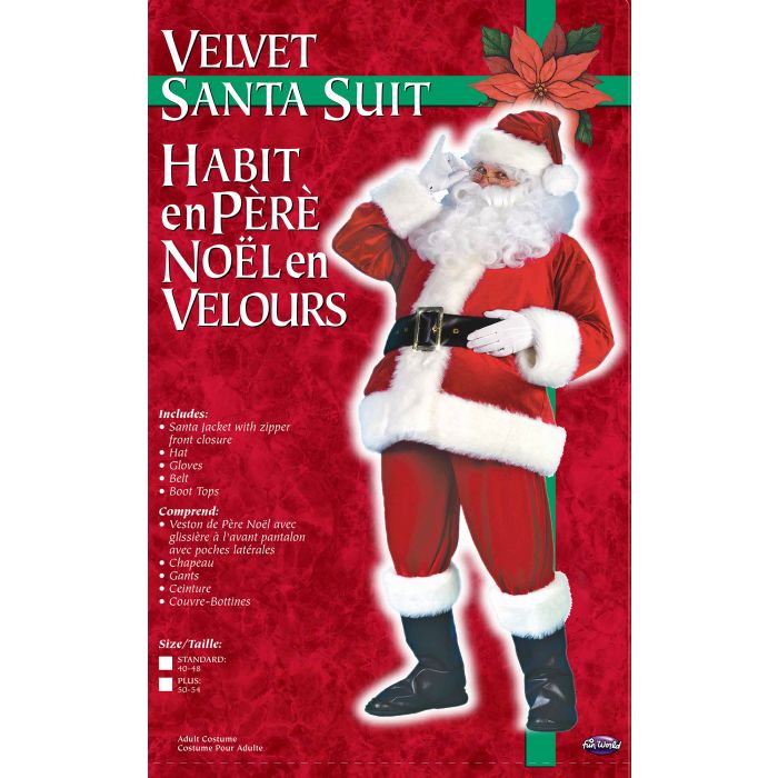 Deluxe Velour Santa Suit - Plus Size (50-54)