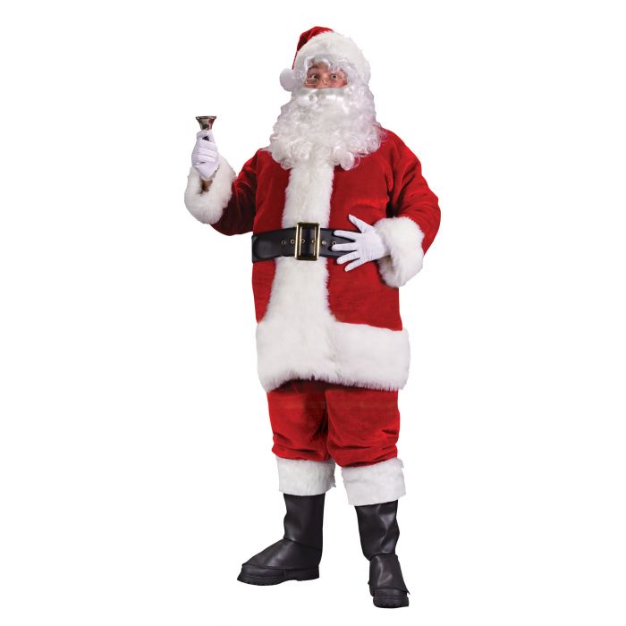 Regency Plush Red Santa Suit - Plus Size