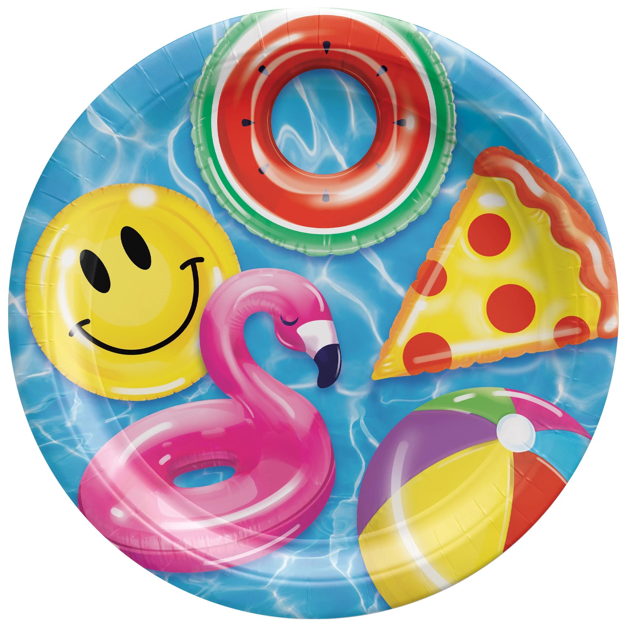 Cool Pool 10" Round Paper Plates