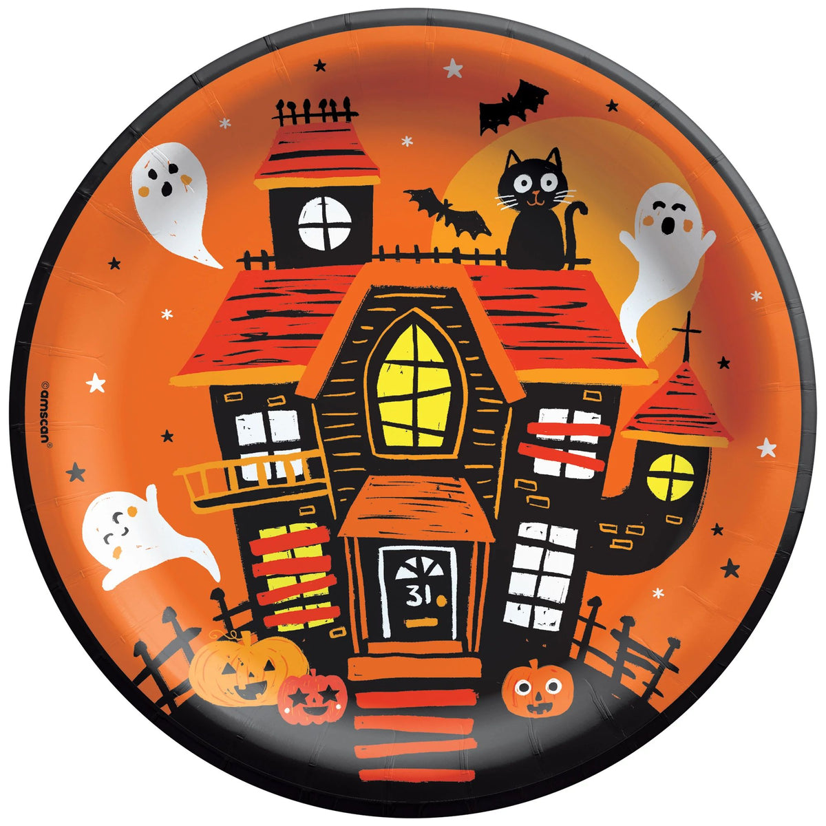 Spooky Friends 8 1/2&quot; Round Plates