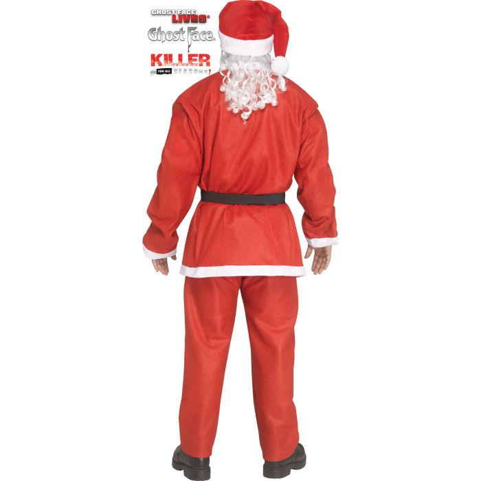 Adult Ghost Face Pub Crawl Santa Costume