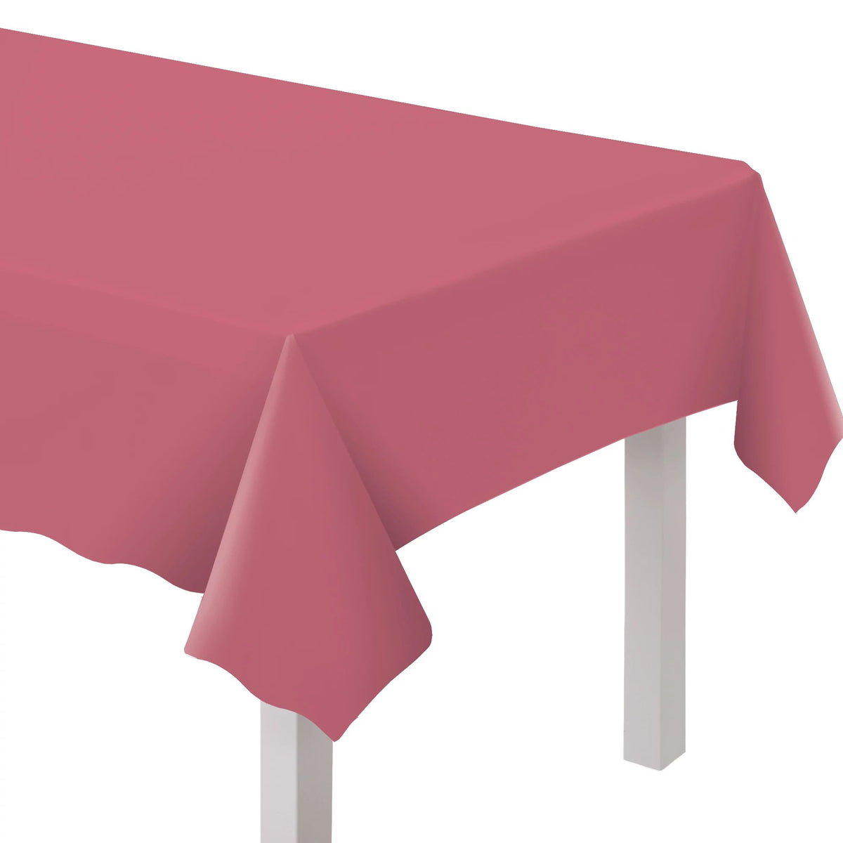 Plastic Table Cover - Mauve