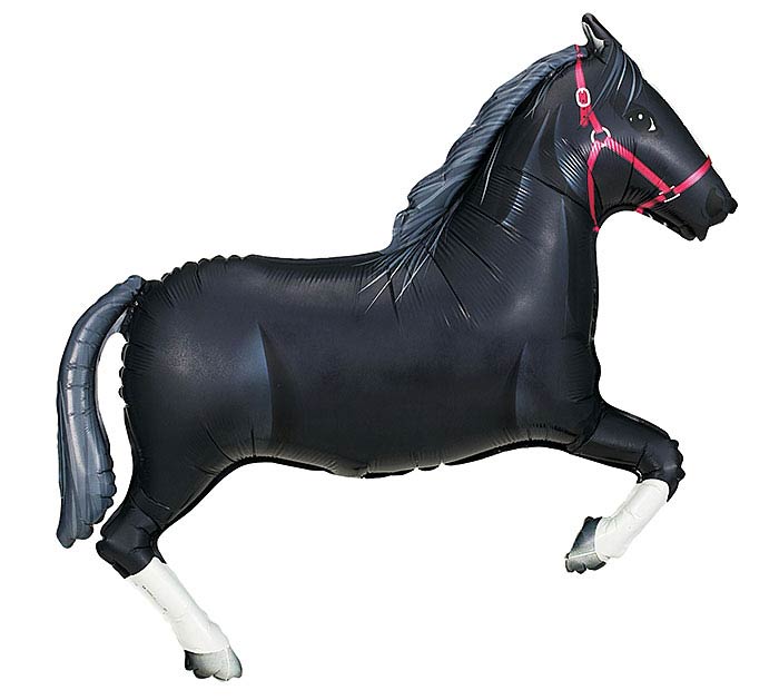 540 34" BLACK HORSE SHAPE