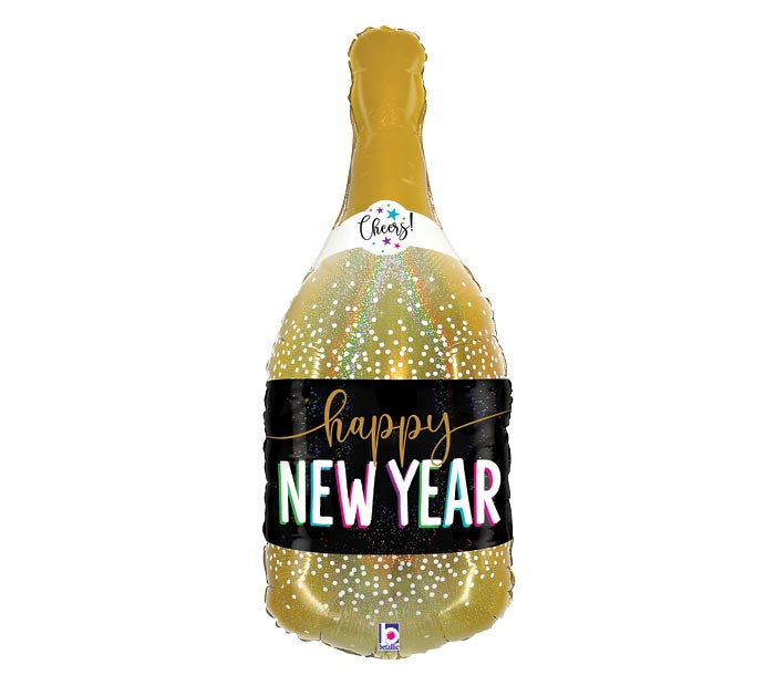 36&quot; NEW YEAR CHAMPAGNE BOTTLE FOIL BALLOON