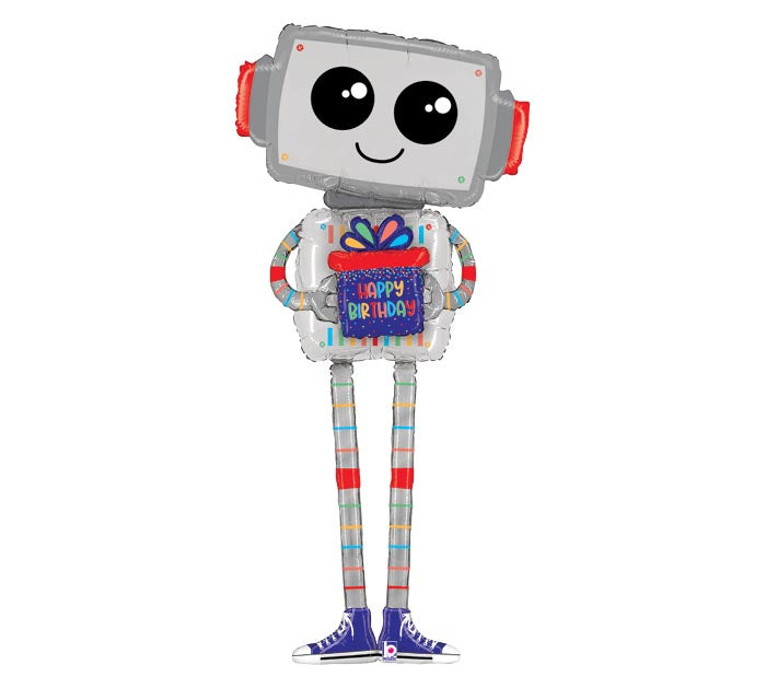 549 62" Birthday Robot Foil