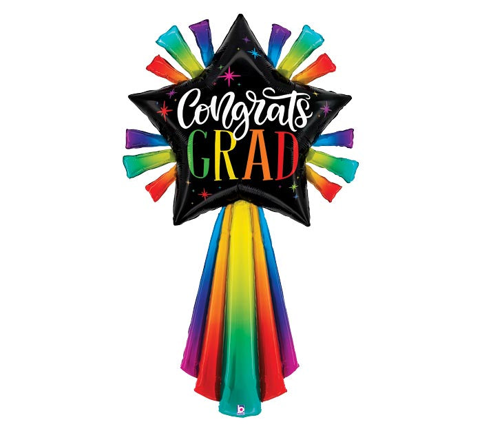 60&quot; SPECIAL DELIVERY GRAD STAR FOIL BALLOON