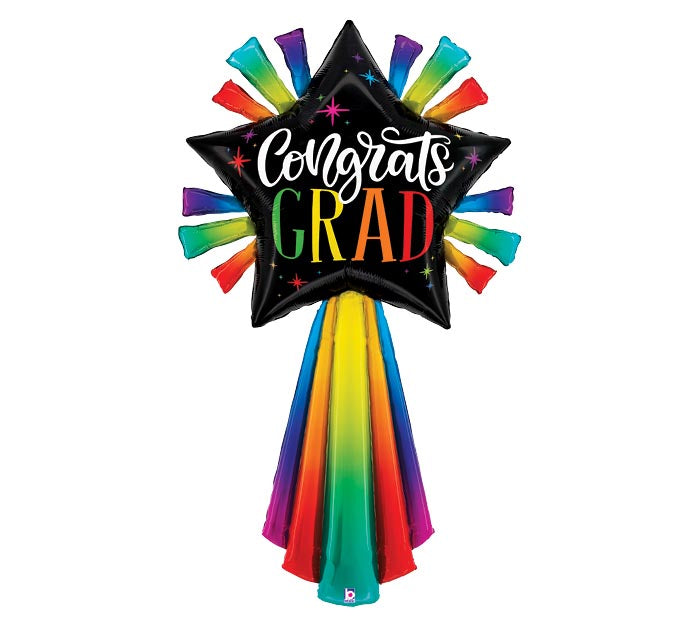 60" SPECIAL DELIVERY GRAD STAR FOIL BALLOON