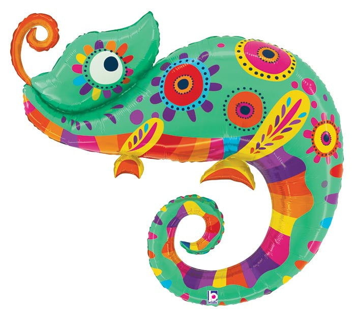 422 39" FESTIVE CHAMELEON FOIL BALLOON