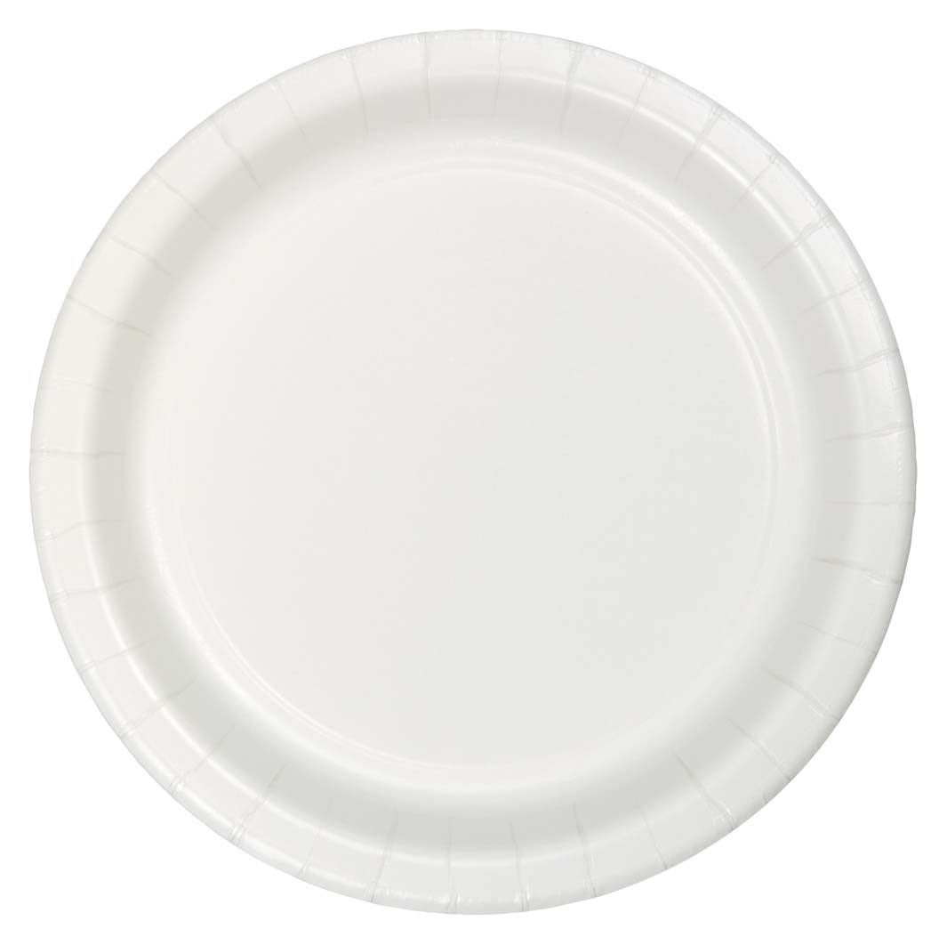 7" Paper Plates - White 24 ct.