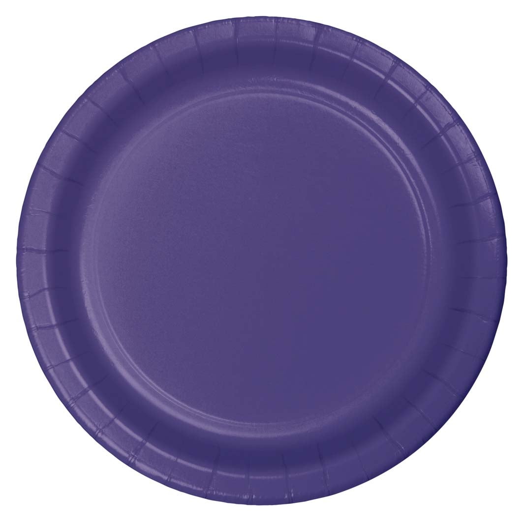 7" Paper Plates - Purple