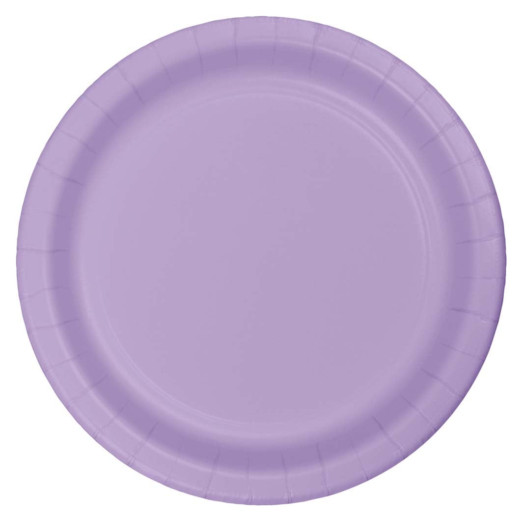 7" Paper Luncheon Plates - Luscious Lavender