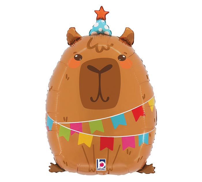 516 23" Party Capybara Shape Foil Balloon