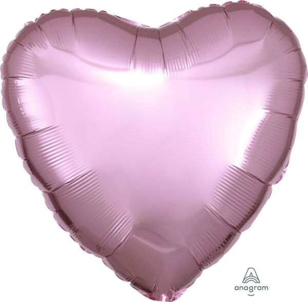 861 17" Pastel Pink Heart Foil
