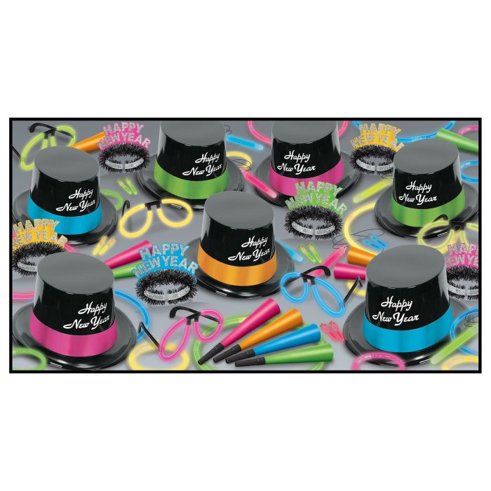 Happy New Year Neon Glow Legacy Assortment for 10