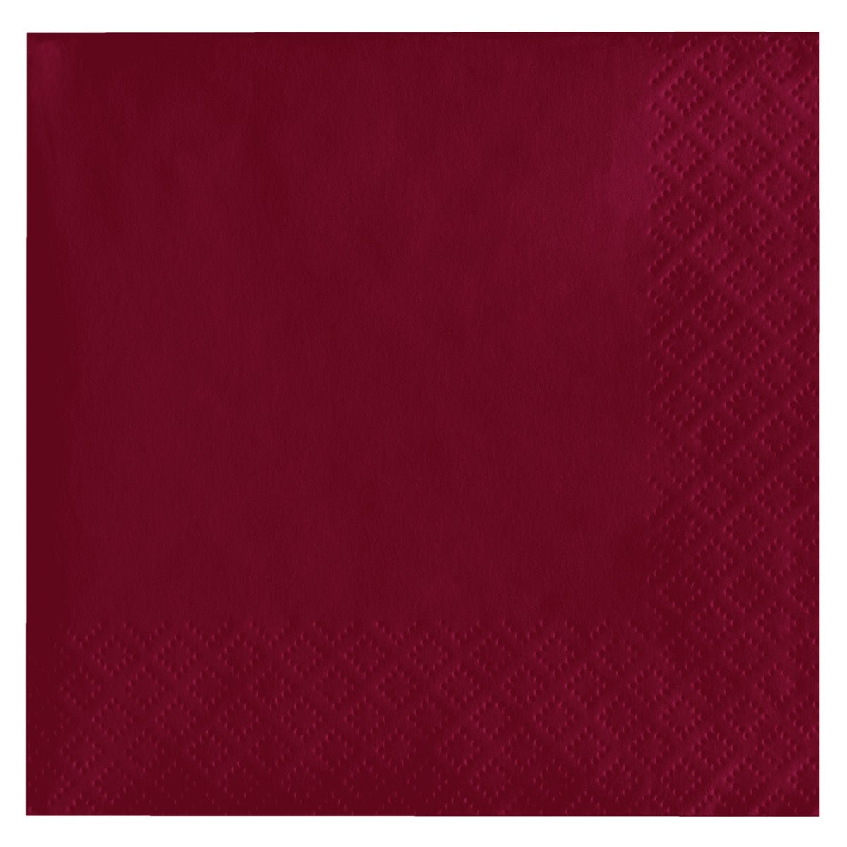2-Ply Beverage Napkins - Burgundy