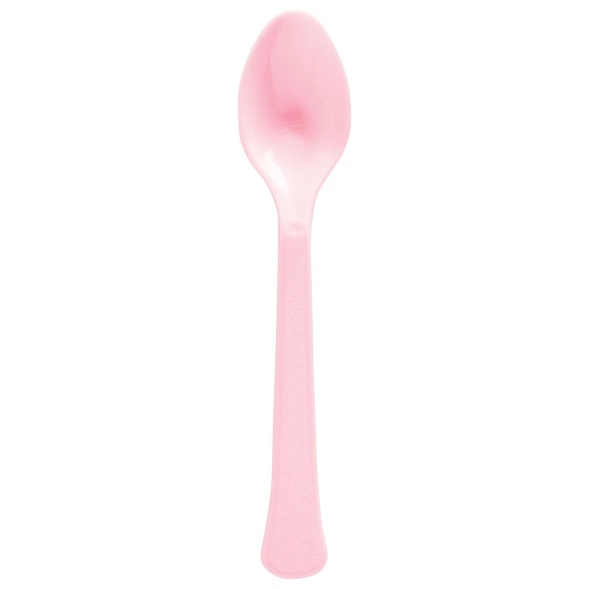 Reusable Plastic Spoons, Mid Ct. - New Pink