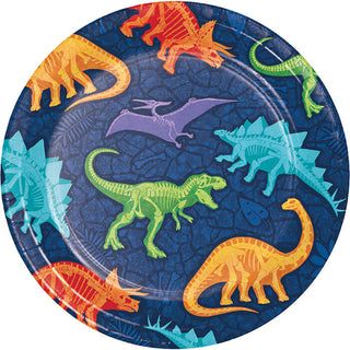 Dino Dig 7" Luncheon Plates