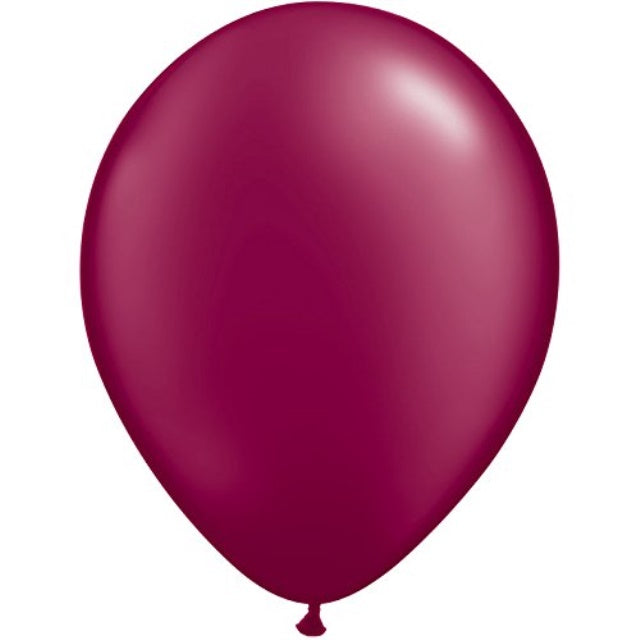 Qualatex 11 Inch Balloon - Pearl Burgundy 100 Count