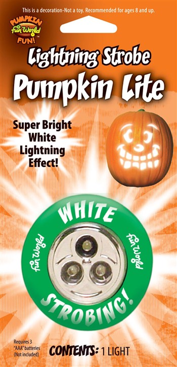 Pumpkin PRO Strobe Lite Lighted Pumpkin Accessory White