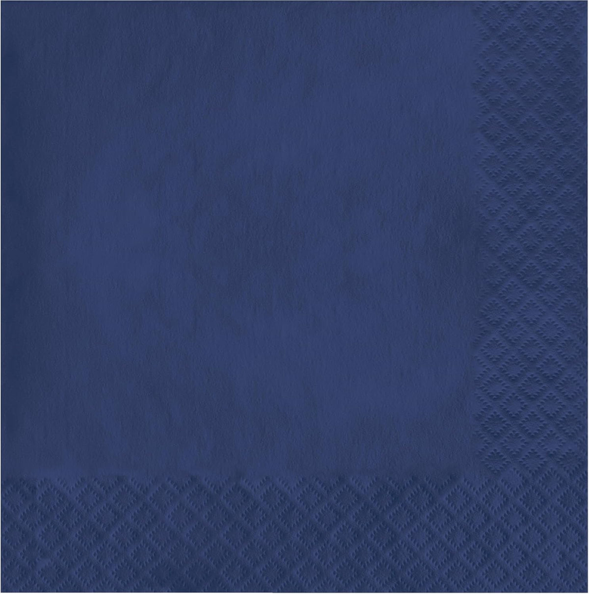 Creative Converting Touch of Color 2-Ply Luncheon Napkins, Party Supplies, 6.5" x 6.5", Navy Blue, 50ct