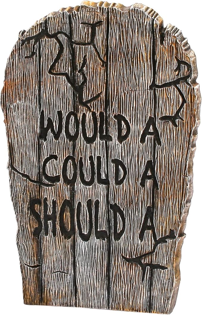 22” Wood-Look Tombstone