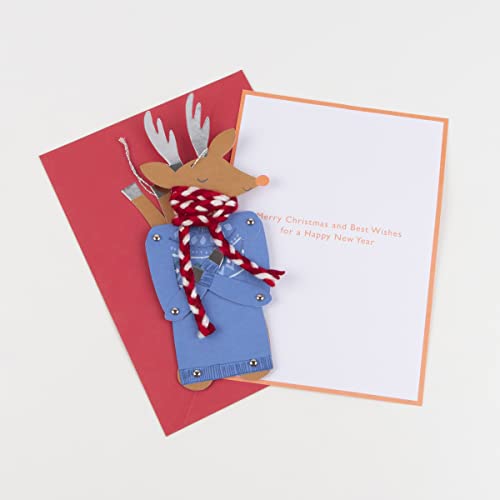 Meri Meri Dancing Reindeer Christmas Card