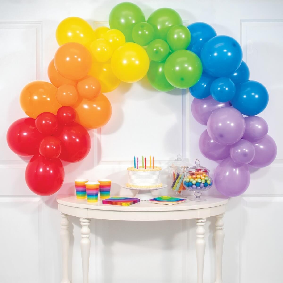 Rainbow Balloon Party Garland Kit