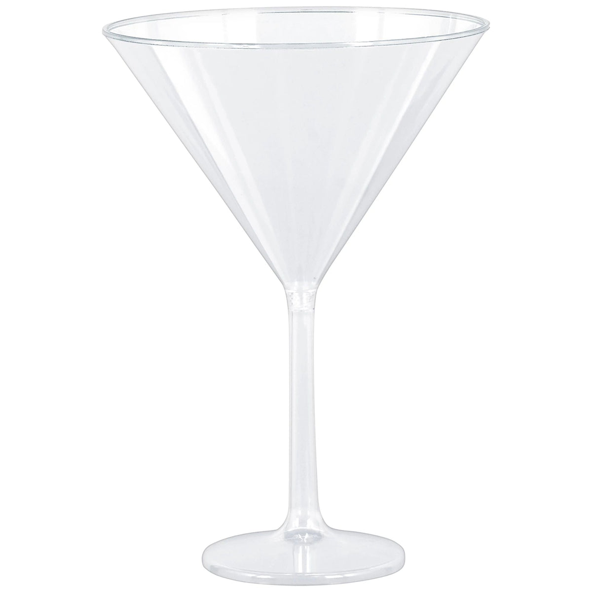 Clear Jumbo Martini Plastic Glasses, 25 Oz, 4 Count