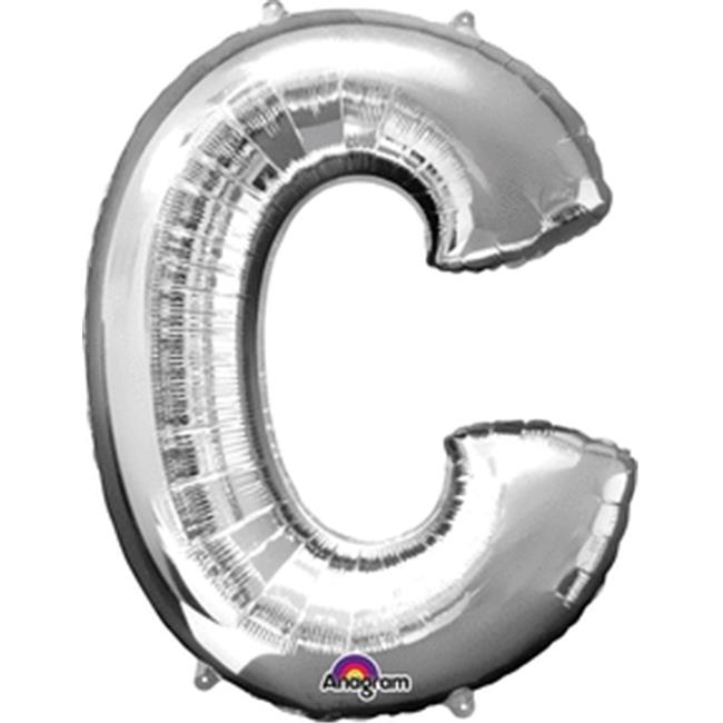Letter C Silver Foil Balloon
