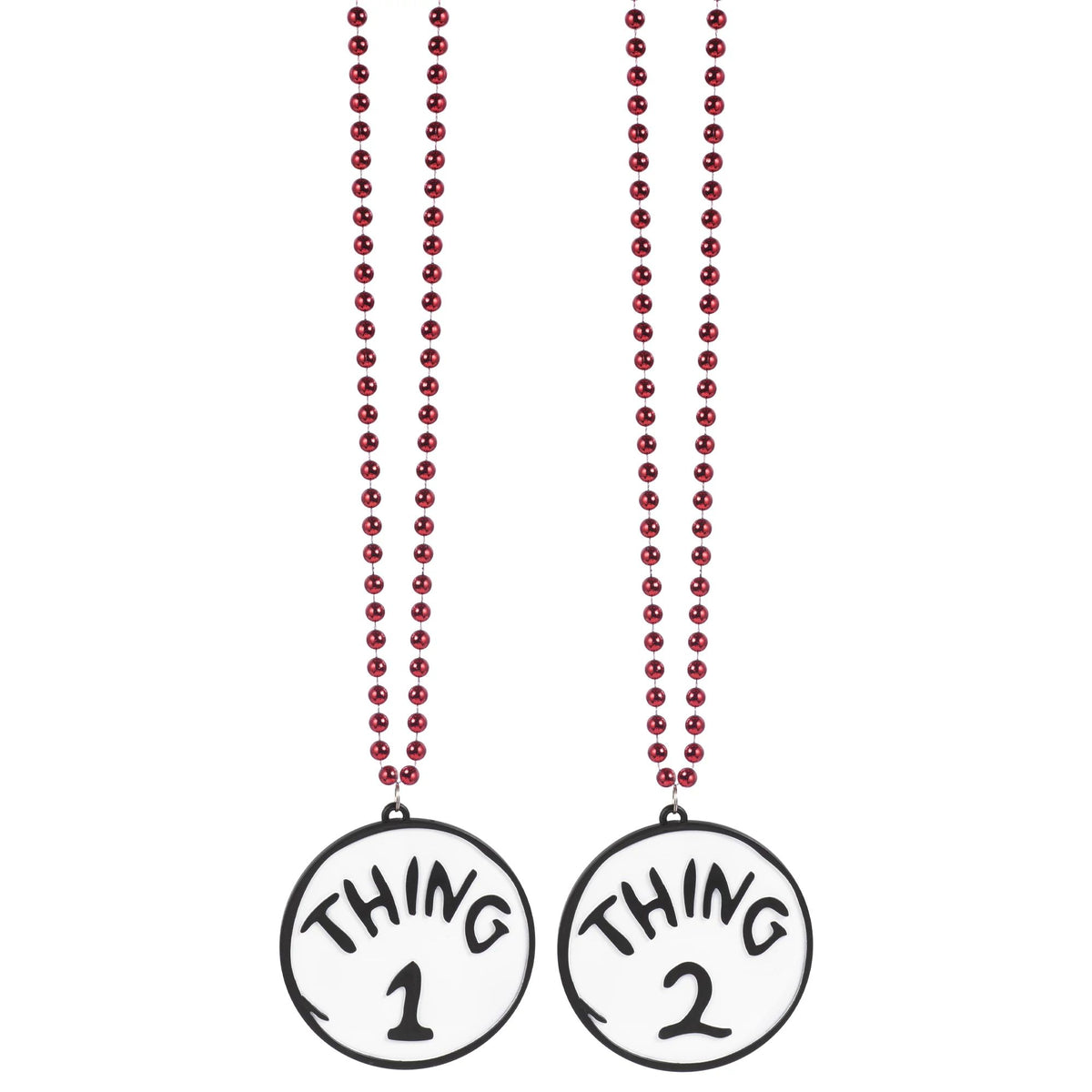 Thing 1 &amp; 2 Reversible Bling Necklace