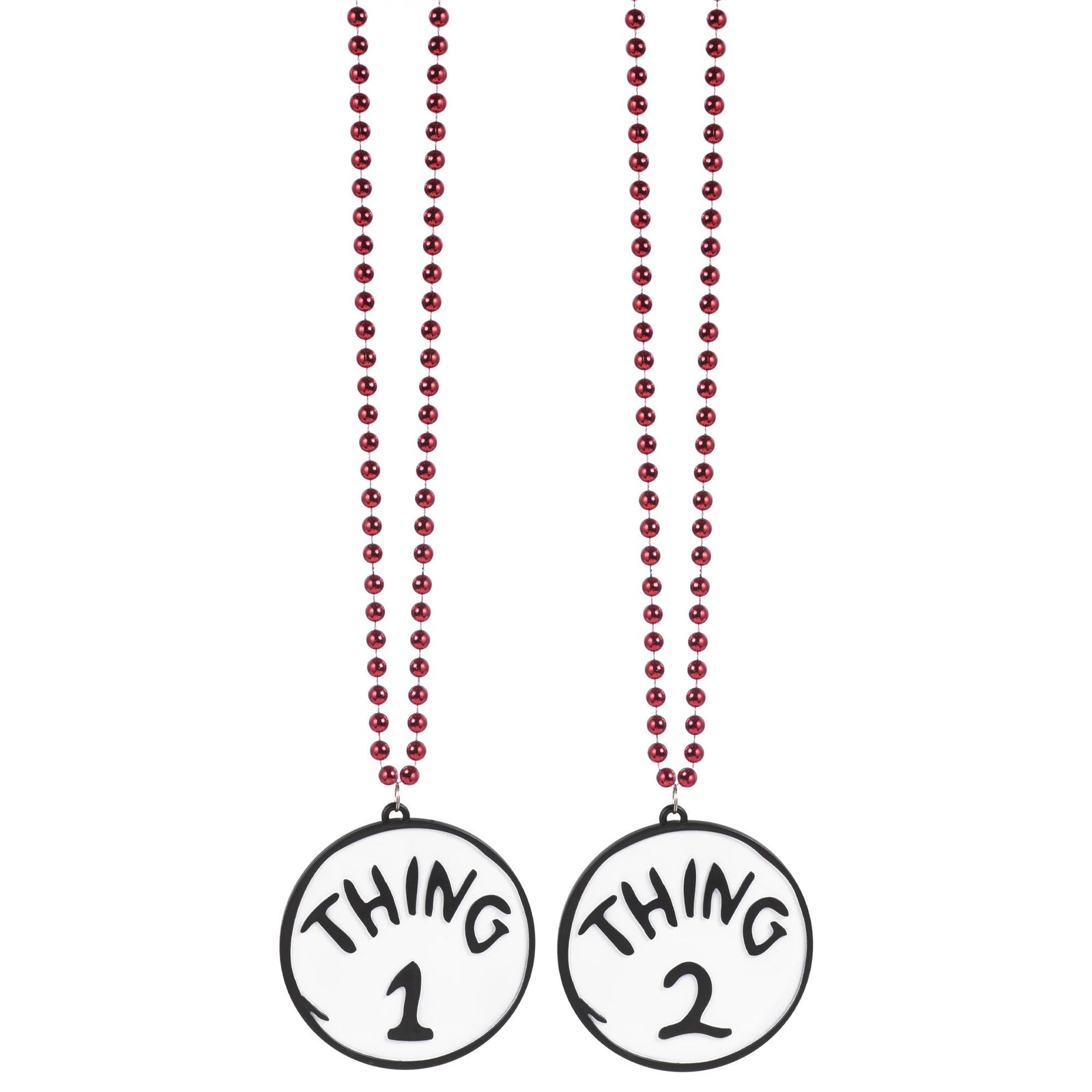 Thing 1 & 2 Reversible Bling Necklace