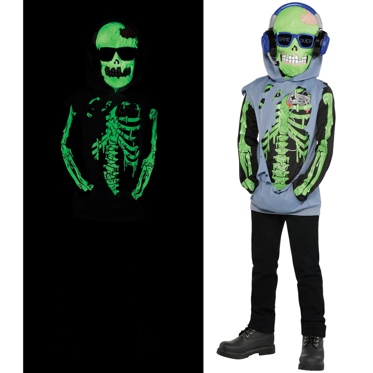 Zombie Gamer Costume for Kids