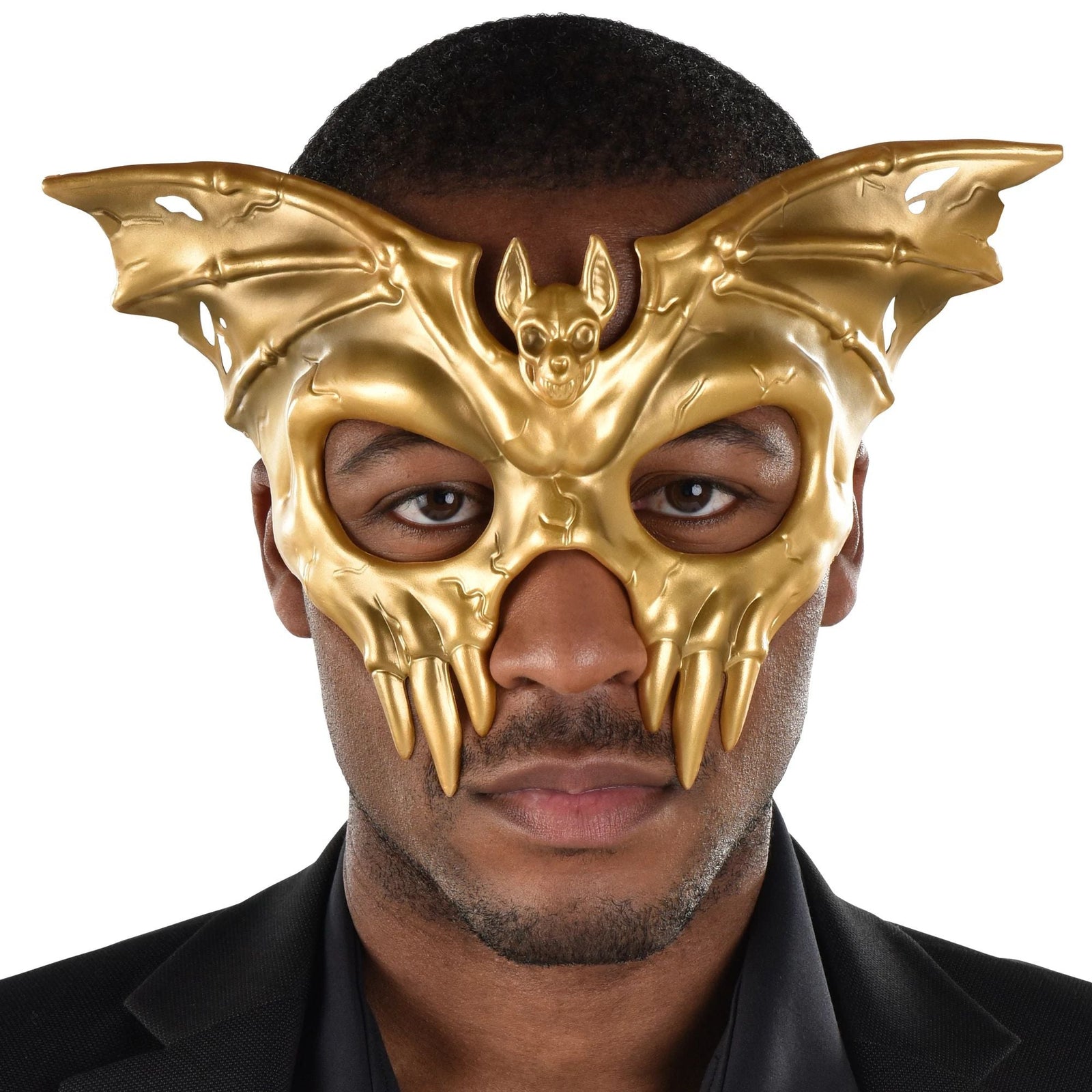 Men's Mask- Gold Winged Skull