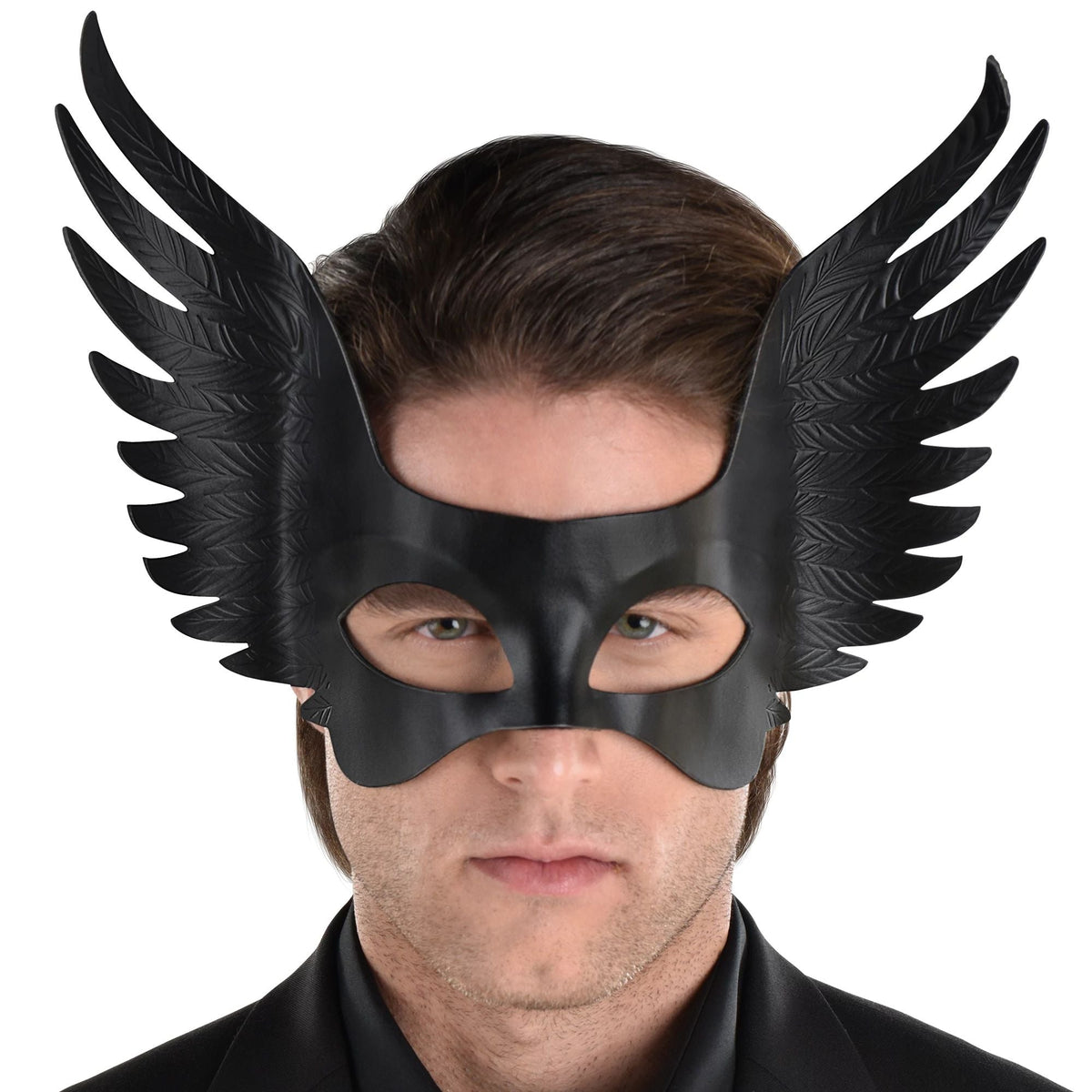 Gender Neutral Black Winged Mask