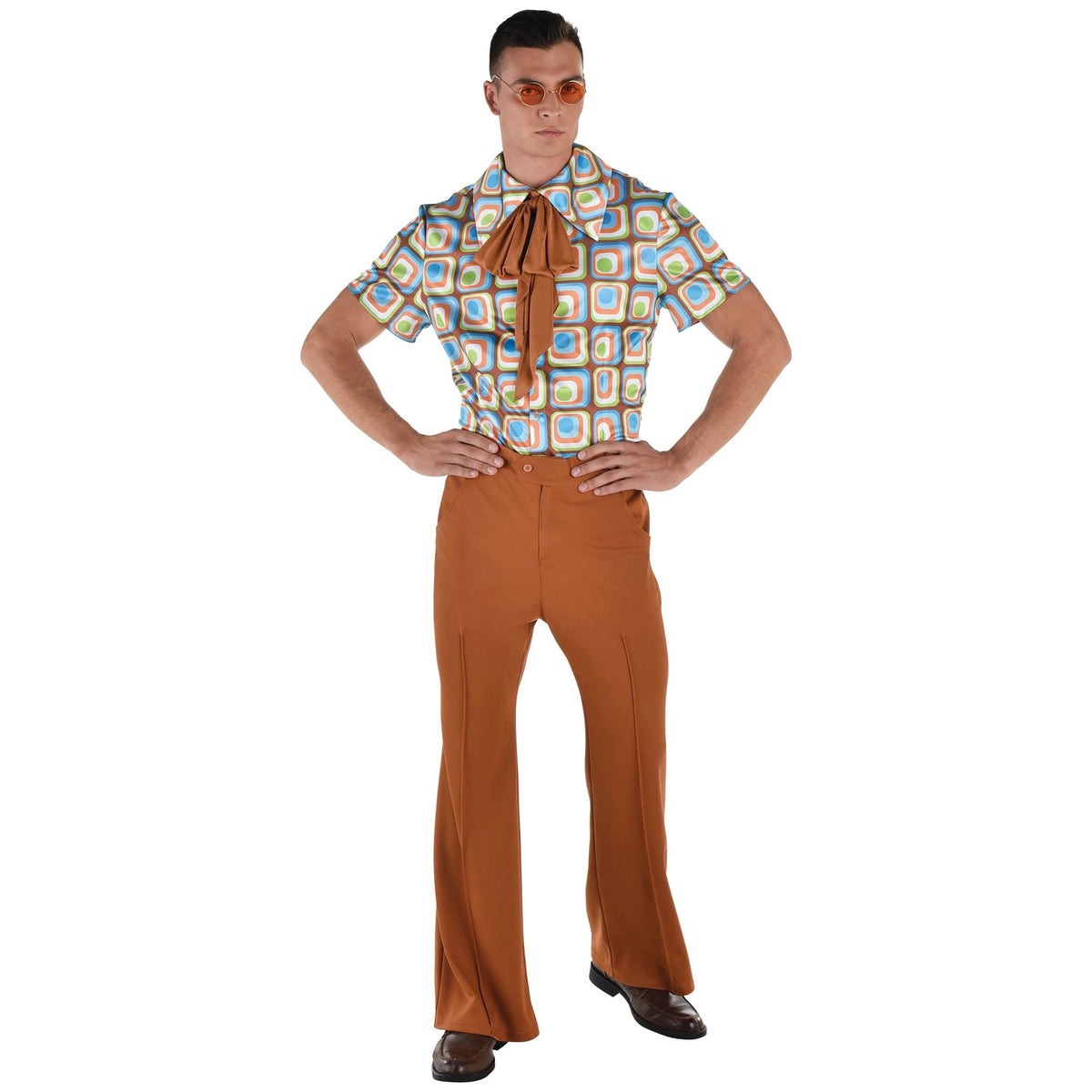 60&#39;s Collared Shirt &amp; Pants Set - Men&#39;s S/M