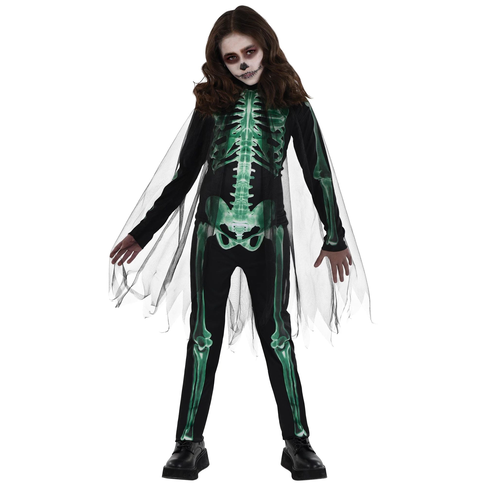 Glow in the Dark Reaper Costume for Kids