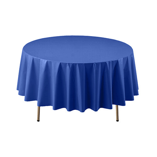 VALUMOST 84″ ROUND TABLE COVERS ROYAL BLUE