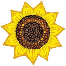 478 35" SUNFLOWER SHAPE FOIL BALLOON