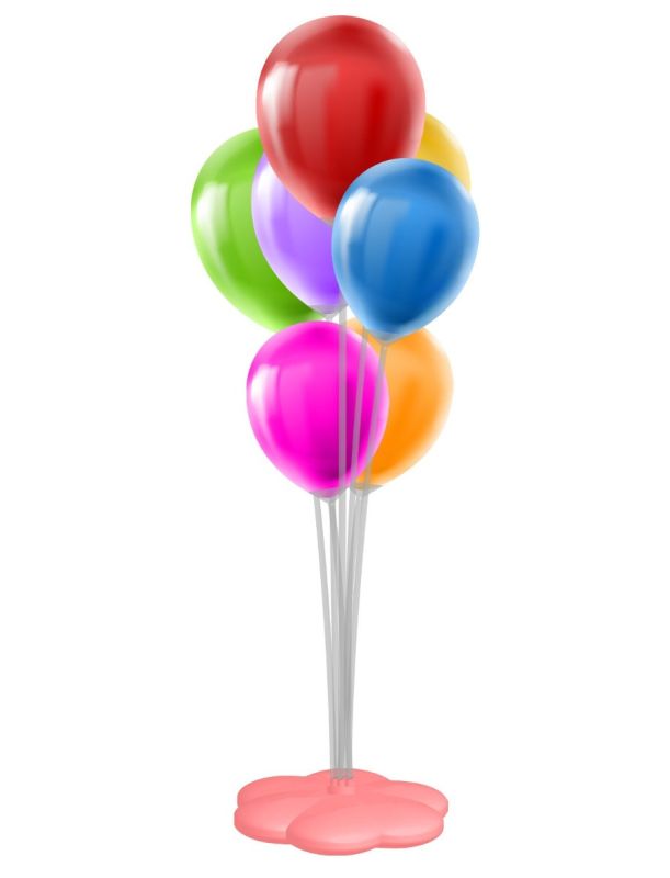 Balloon Accessory-Stand w/7 Sticks & LED String Light