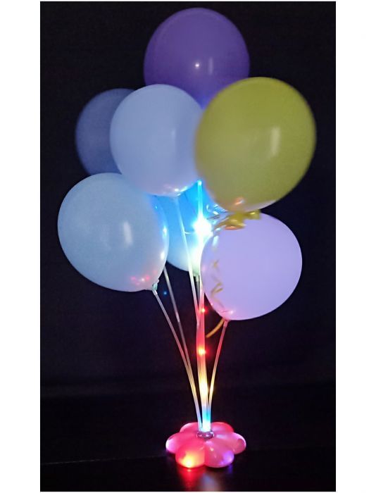 Balloon Accessory-Stand w/7 Sticks & LED String Light