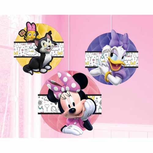 Minnie Mouse Happy Helpers Honeycomb Decorations